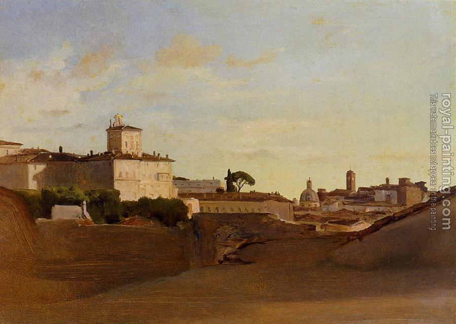Jean-Baptiste-Camille Corot : View of Pincio, Italy